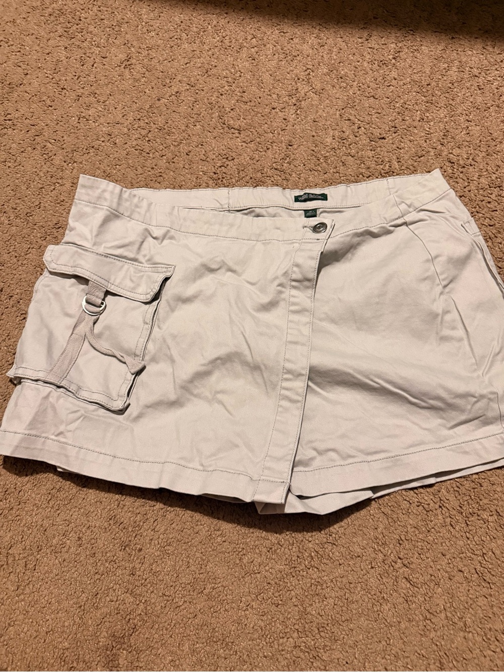 wild fable Mini Skirt with Utility Pocket - Light Beige